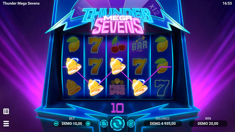 Thunder Mega Sevens will appeal to fans of old-school machines