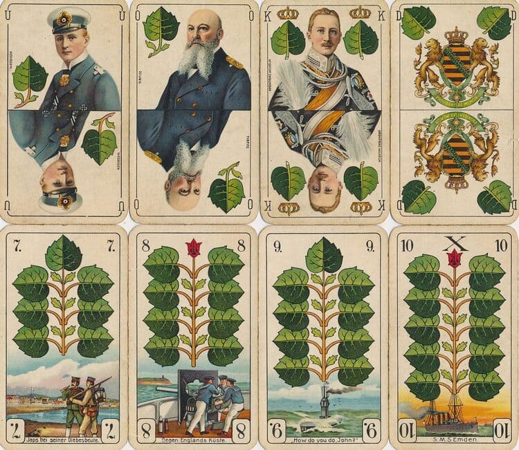 Senior cards, suit of spades