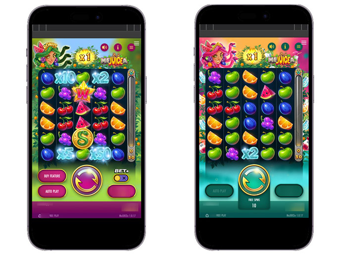 Basic and bonus mode screens